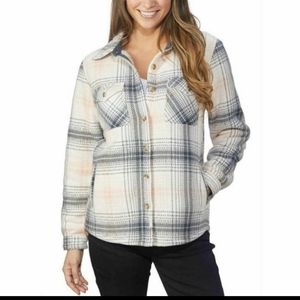 NWOT never worn sherpa lined flannel jacket.